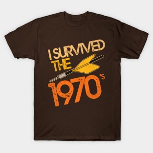 I Survived the 70s / Jarts Missile Game T-Shirt